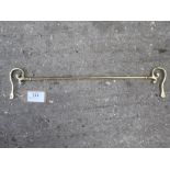 Brass rein rail - carries VAT.