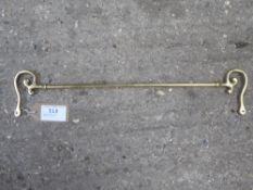 Brass rein rail - carries VAT.