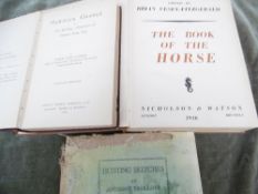 3 books - Book of the Horse, 1946 by Brian Vesey-Fitzgerald; Hunting Sketches by Anthony Trollope; a