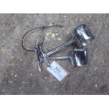 Pair of stainless steel lamp brackets - carries VAT