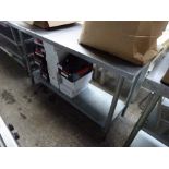 Stainless steel preparation table with under shelf.