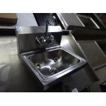 Stainless steel hand sink, new, 43cms.