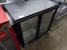 2-door under counter bottle fridge.