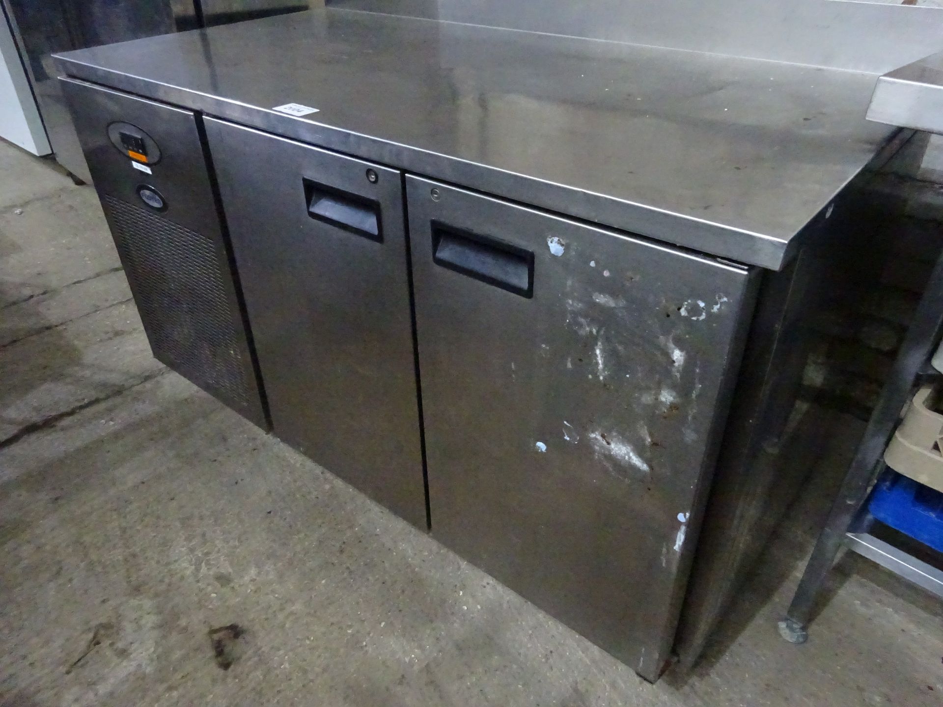 Foster 2-door under counter fridge, 142cms.