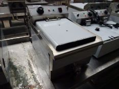 Infernus single tank fryer with drain to front.