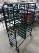 20 tier tray trolley.