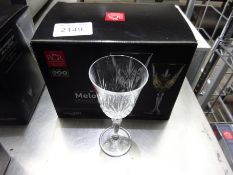 New Melodia 6 goblet glasses.