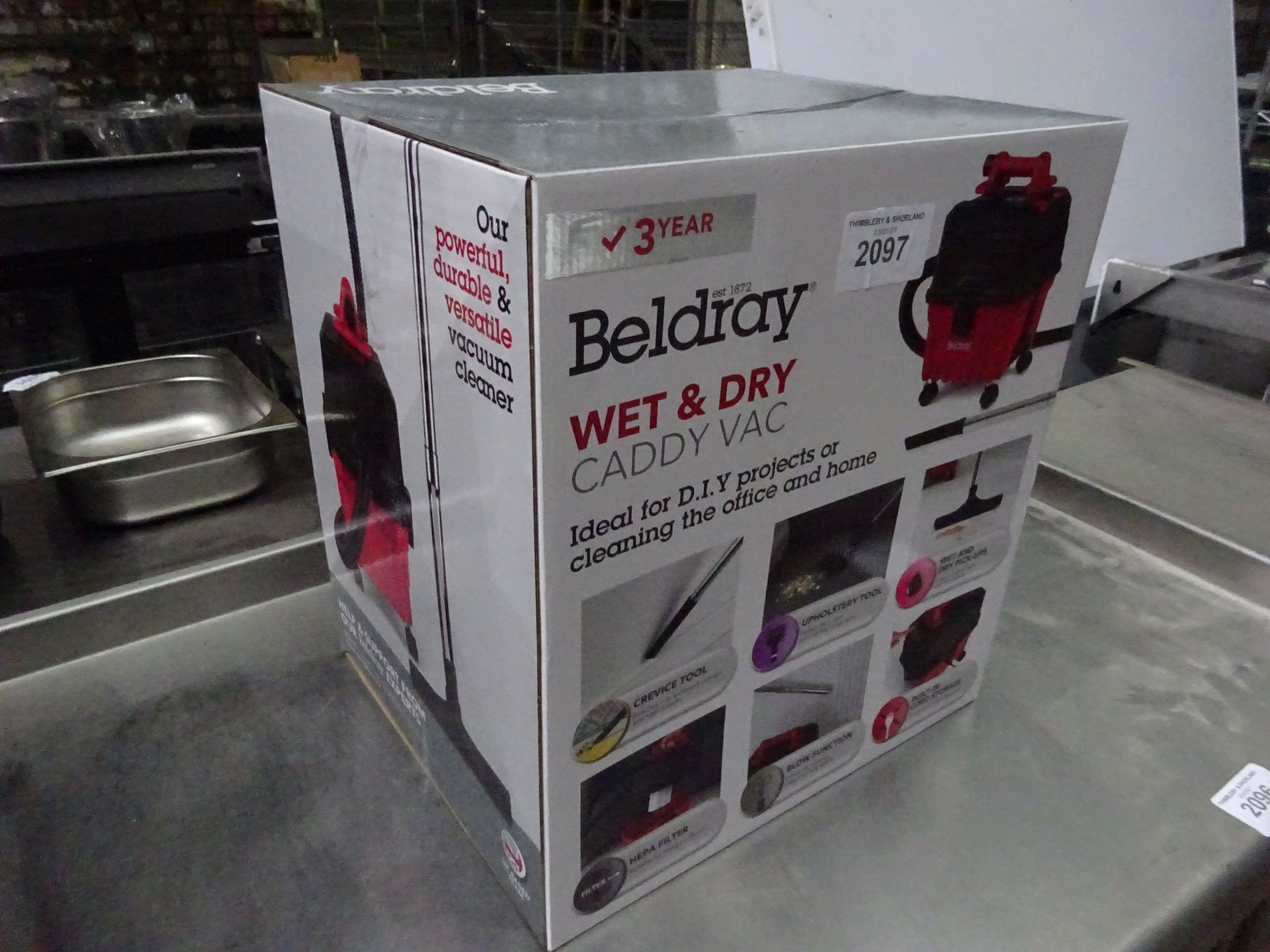 New Beldray wet and dry 3in1 caddy vacuum.