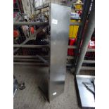 Stainless steel shelves.