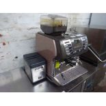 La Cimbali bean to cup coffee machine model M53 Dolci Vita complete with Frigo-milk chiller.