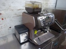 La Cimbali bean to cup coffee machine model M53 Dolci Vita complete with Frigo-milk chiller.