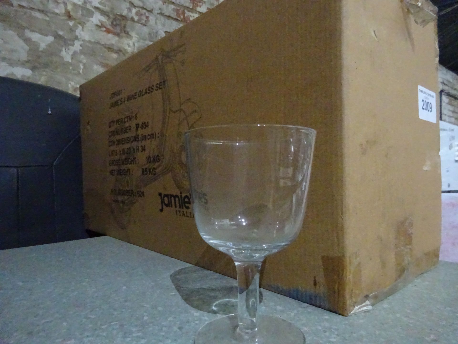 Jamie Oliver wine glasses x 24.