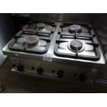 Zanussi four ring gas hob.