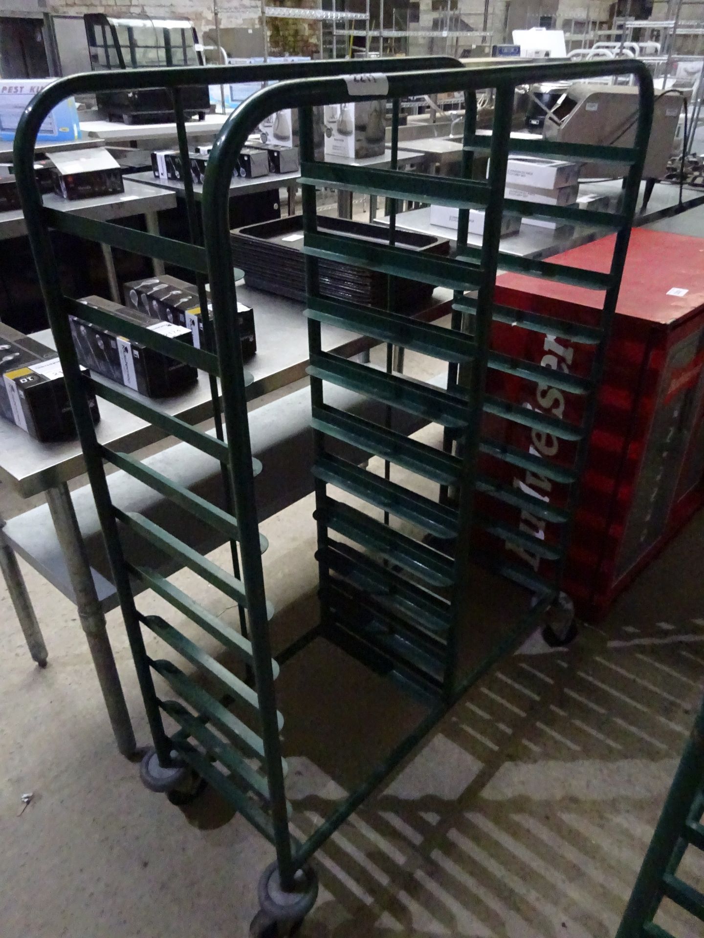 20 tier tray trolley.