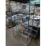 Four tier wire rack.