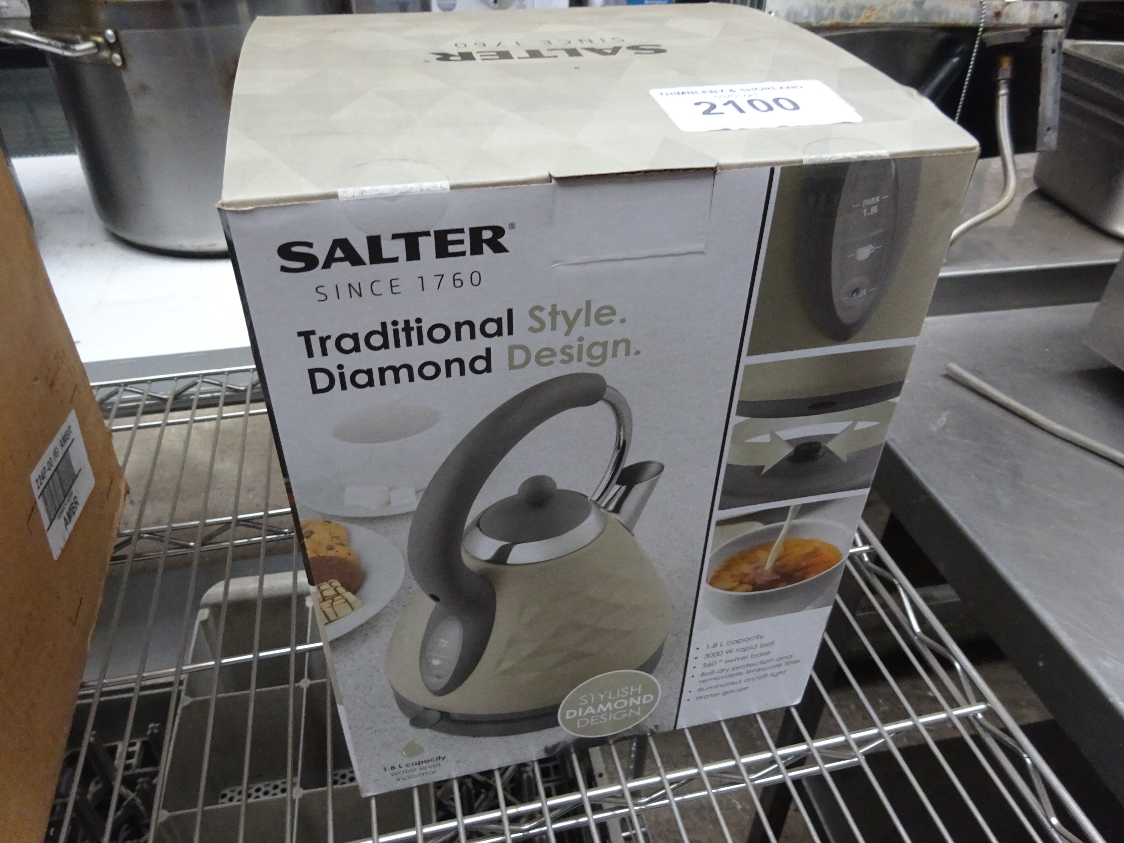 New Salter Diamond kettle.