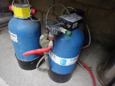 4 water softeners.