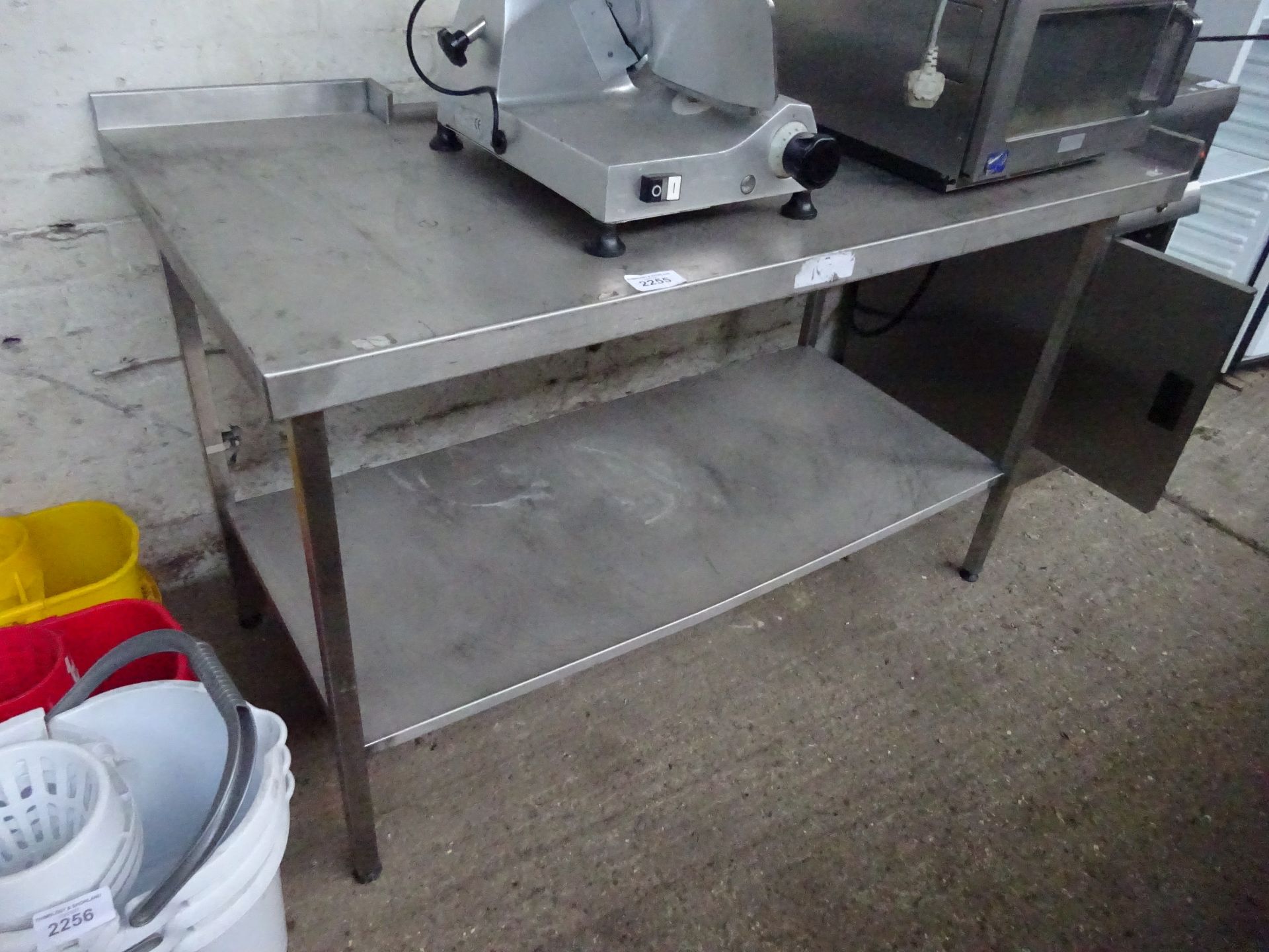 Stainless steel preparation table with under shelf.