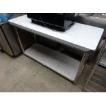 New stainless steel prep table with under shelf, 150cms.