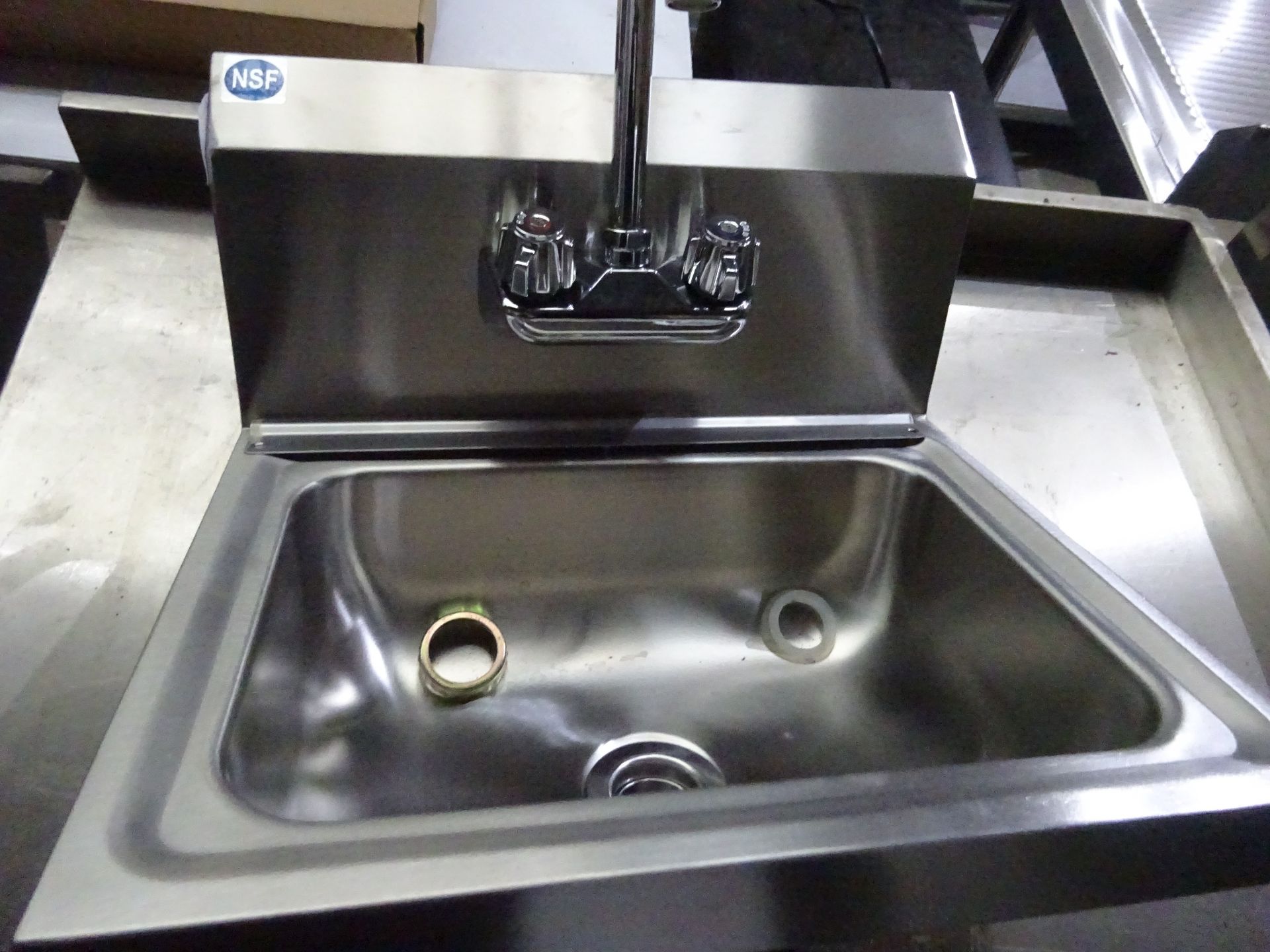 Stainless steel hand sink, new, 43cms. - Bild 2 aus 2