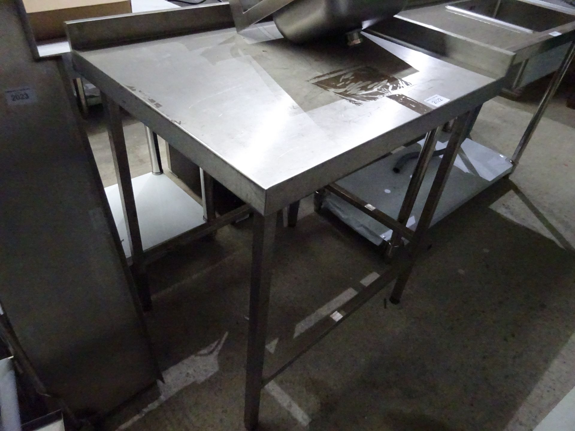 Stainless steel prep table, 90cms