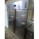 Polar U634-B twin door fridge, 146cms.