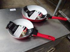 Two frying pans.