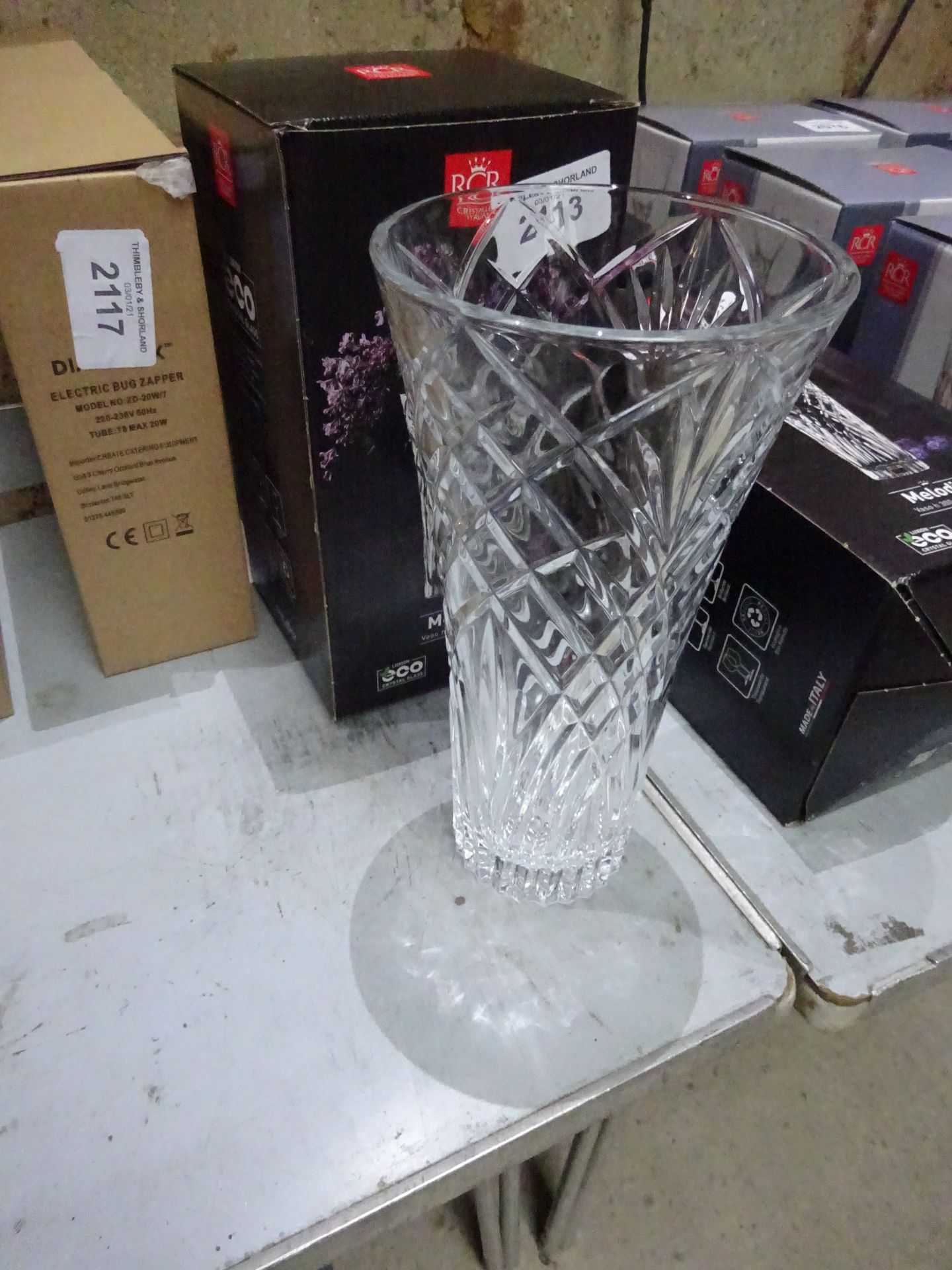 New Melodia crystal vase.