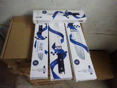 4 new Le Cordon Bleu knives, large/small Santoku knives, utility and bread knife.