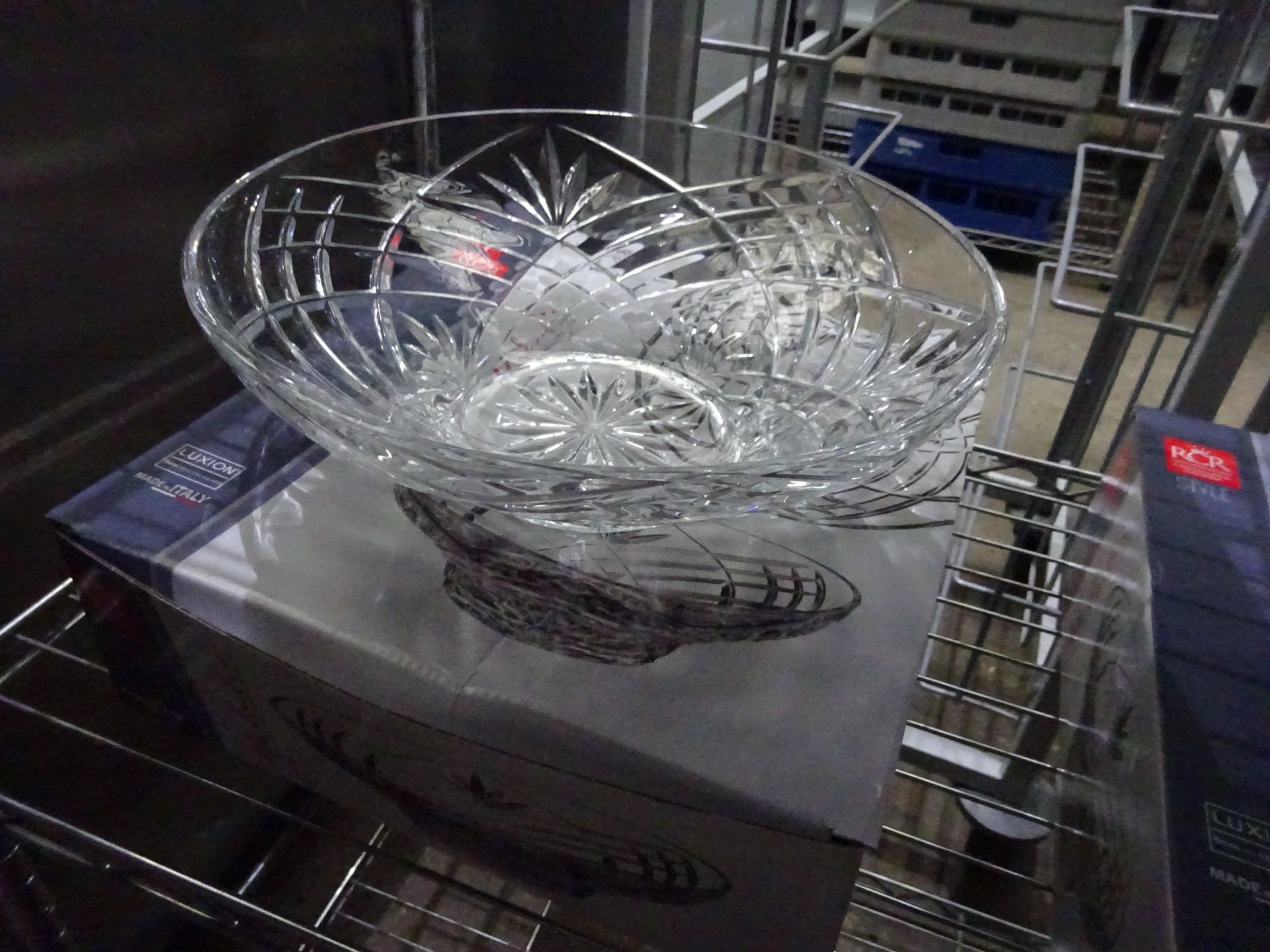 New Melodia crystal bowl centrepiece.