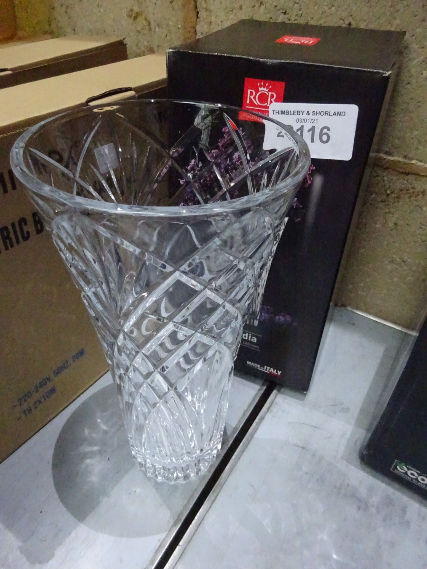 New Melodia crystal vase.