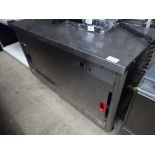 Lincat twin shelf mobile hot cupboard, 240v.