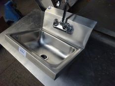 New hand wash sink with taps.