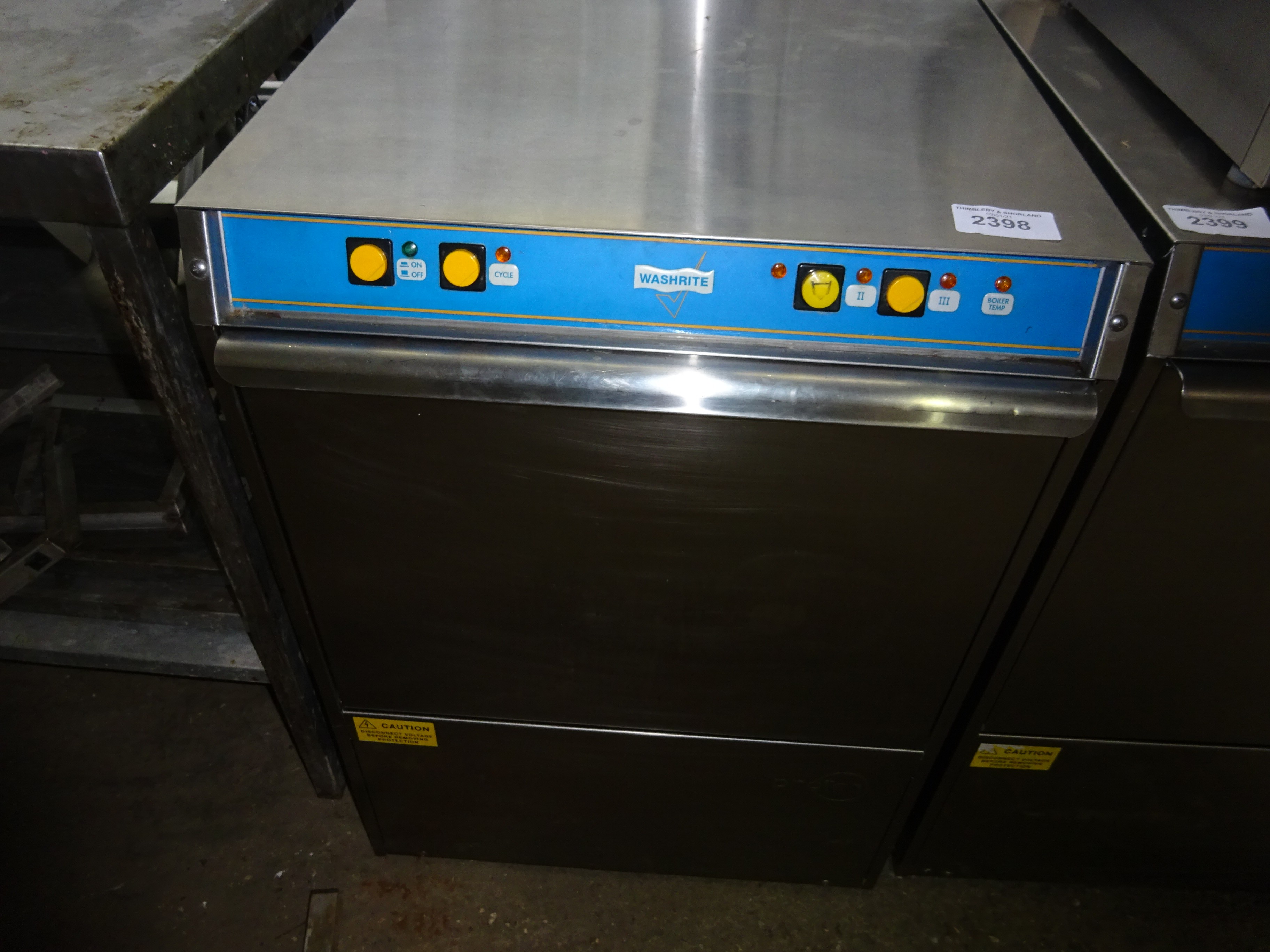 Proton single phase under counter commercial dishwasher.