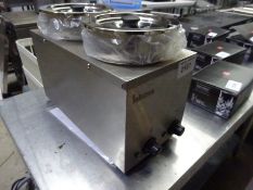 New Infernus BMP-4 x 2 twin pot electric bain marie.