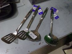 4 utensils, new.