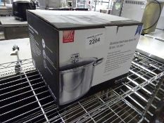 New stainless steel stock pot, 16ltr, 30cms.