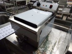 Infernus single tank fryer with drain to front.