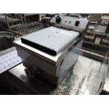 Infernus single tank fryer with drain to front.