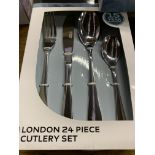 Russell Hobbs 24 piece cutlery set. This item carries VAT.