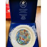 Complete set of nine Hornsea Limited Edition Christmas Plates.