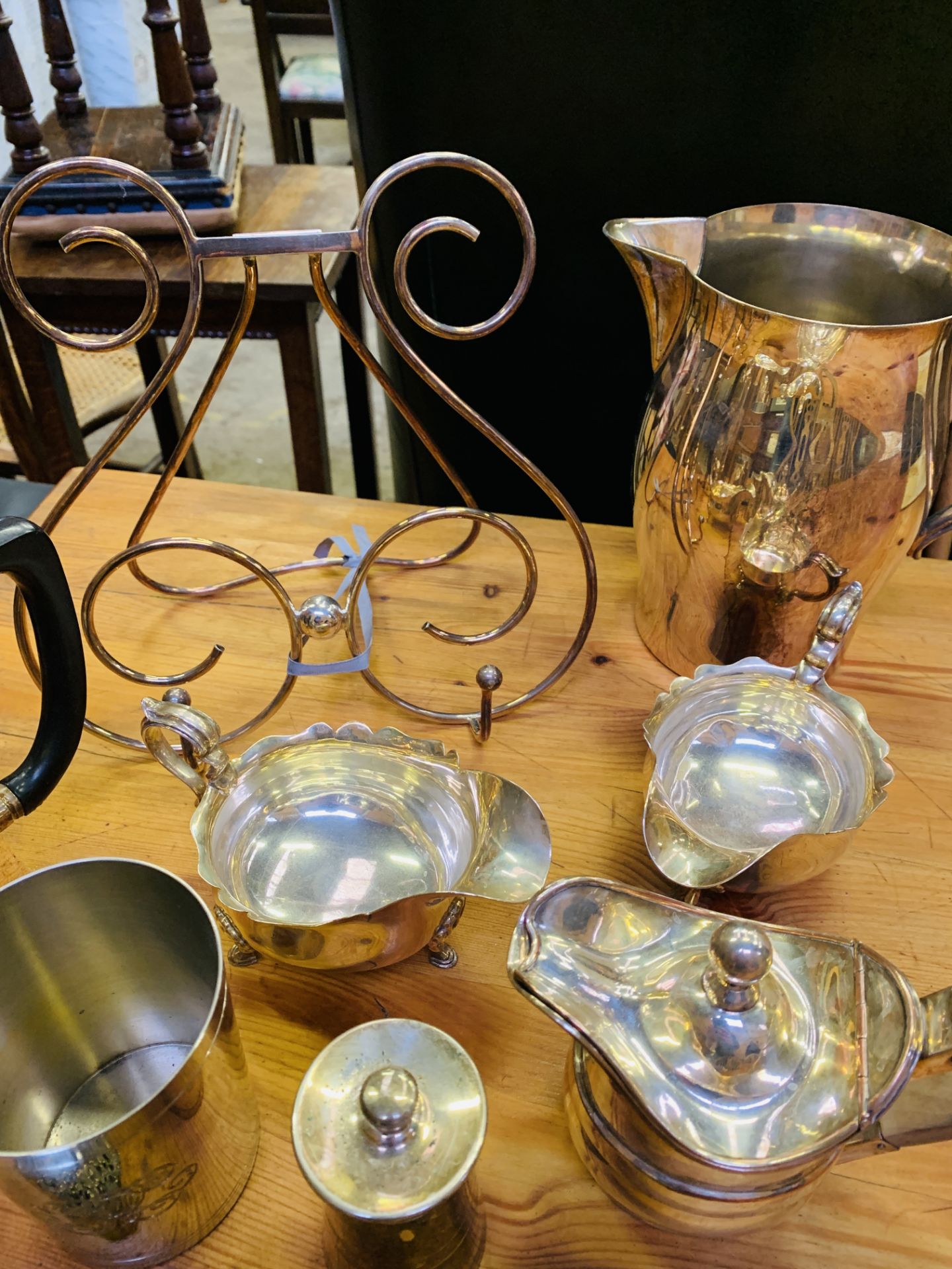Various silver plate items. - Image 2 of 2