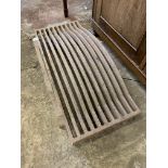 Large cast iron fire grate.