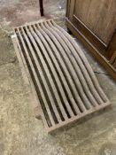 Large cast iron fire grate.