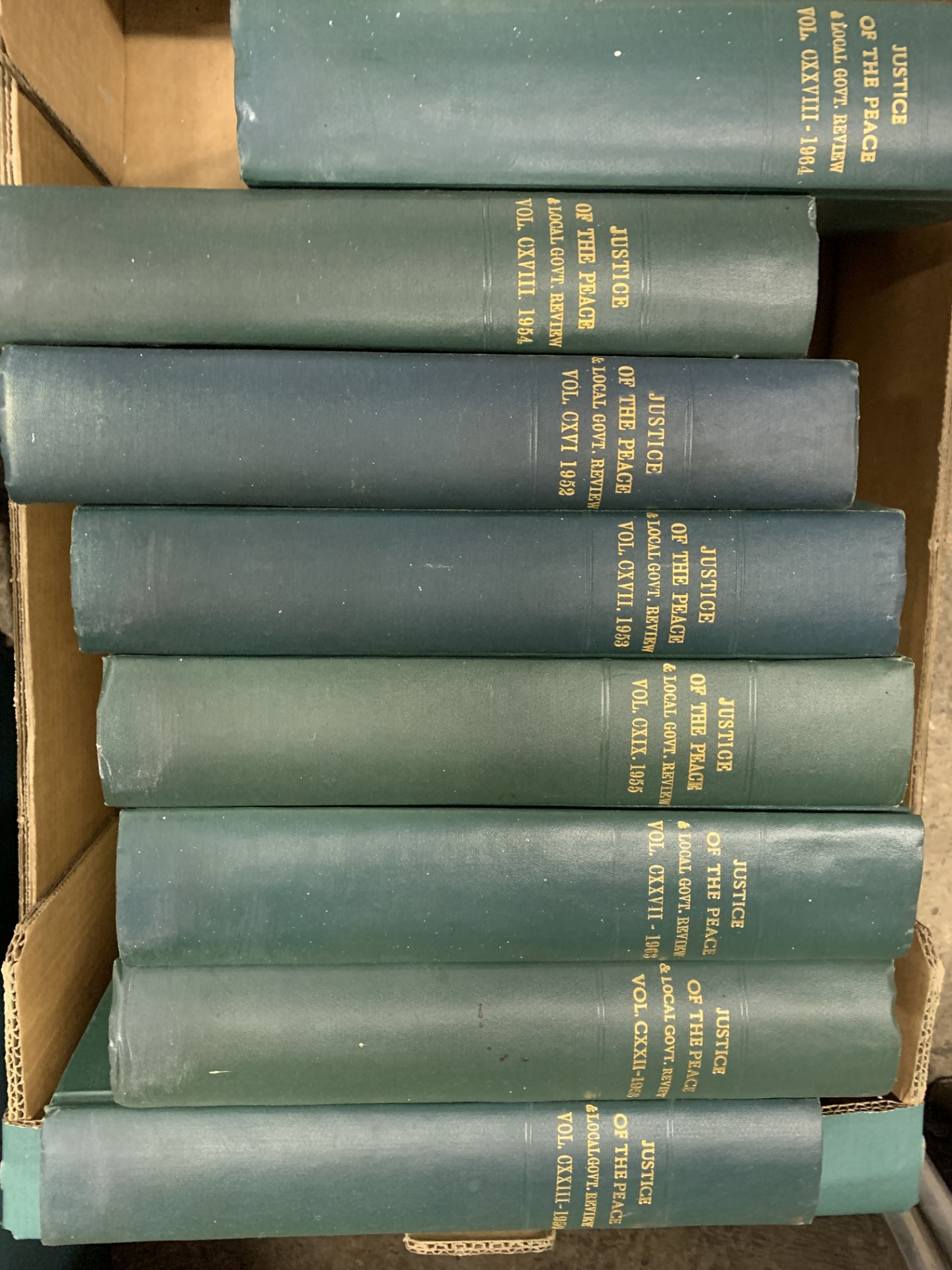 17 volumes of Justice of the Peace.