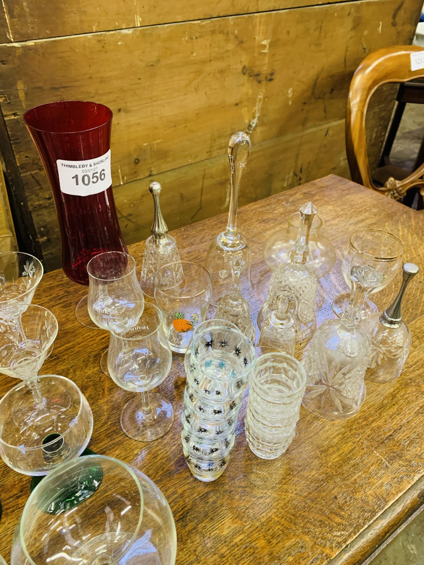 Quantity of drinking glasses and glass bells. - Image 2 of 4