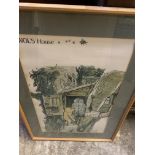 Large Winnie the Pooh print entitled "Wols House".