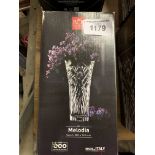 Melodia Crystal vase. This item carries VAT.