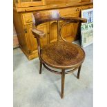 Swiss Bentwood elbow chair.