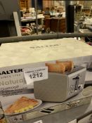 Salter two slice toaster. This item carries VAT.